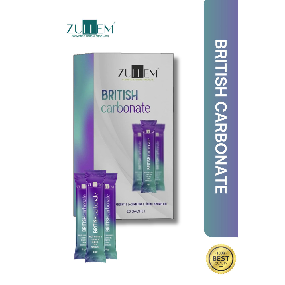 ZULLEM Bromelain Ve L-cartine Takviyeli British Carbonate ( Ingiliz Karbonatı) Toz 1 Kutu 20 X 8 Gr Sporcu Besinleri Fiyatı