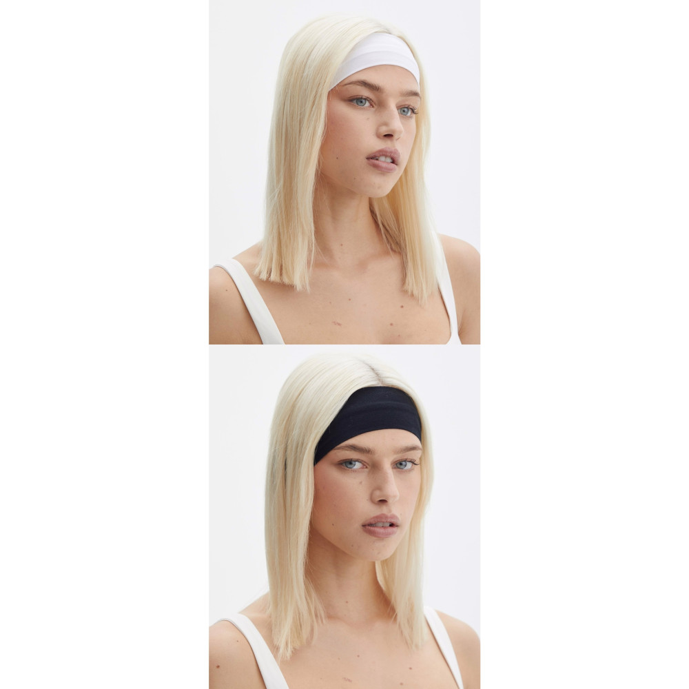 Zupimo Pamuklu Penye Kumaştan 2 Adet Kadın Bandana - Saç Bandı - Spor Bandı Toka, Taç & Saç Bandı Fiyatı
