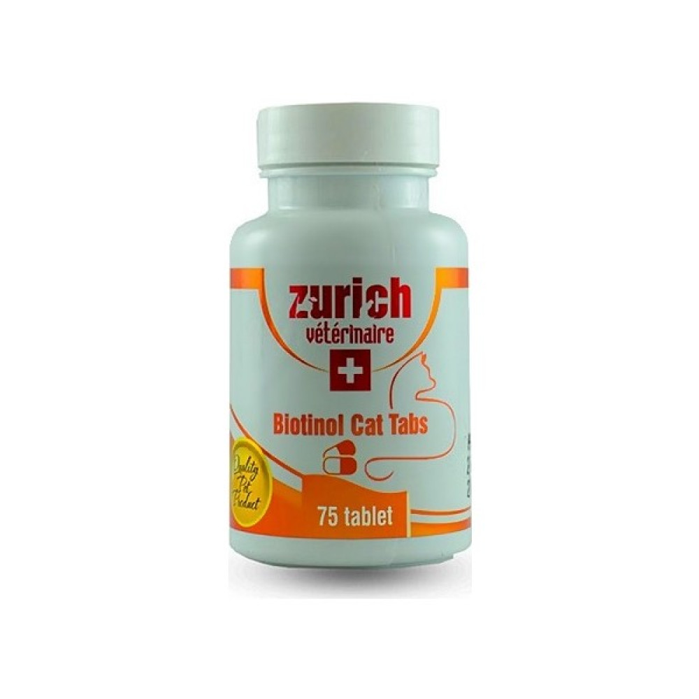 Zurich Kediler Için Biotin Tüy Döküm Önleyici Tablet 75 Adet Oto Boyaları Fiyatı