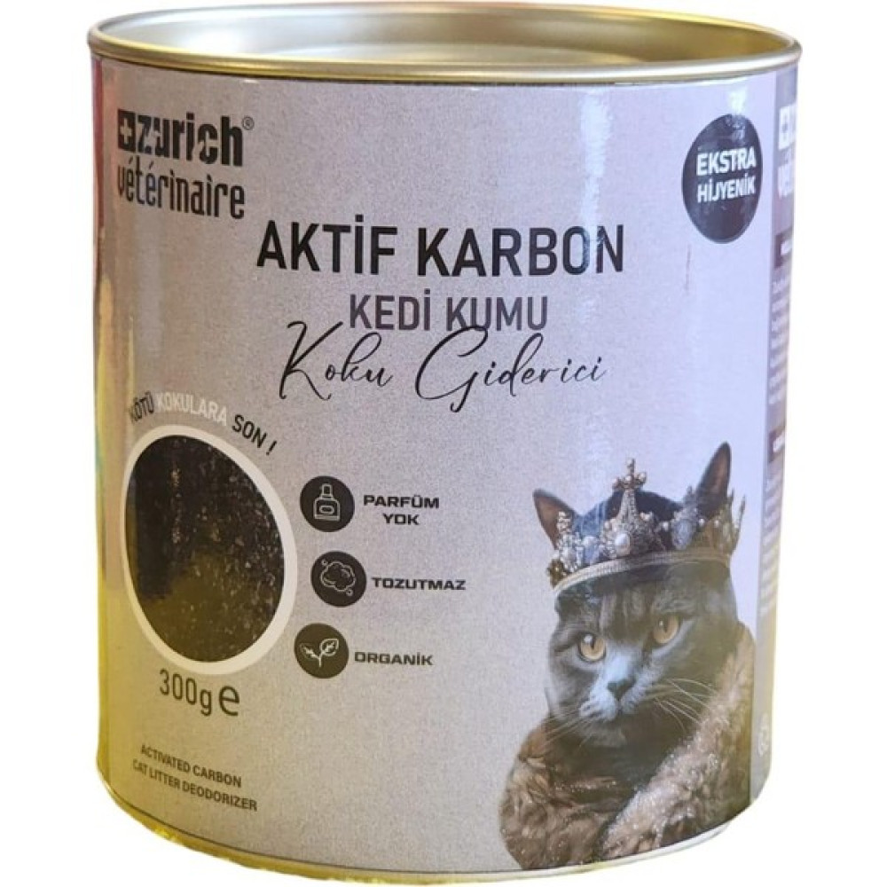 zurich veterinaire Aktif Karbon Kedi Kumu Koku Giderici 300 gr Evcil Hayvan Ürünleri Fiyatı