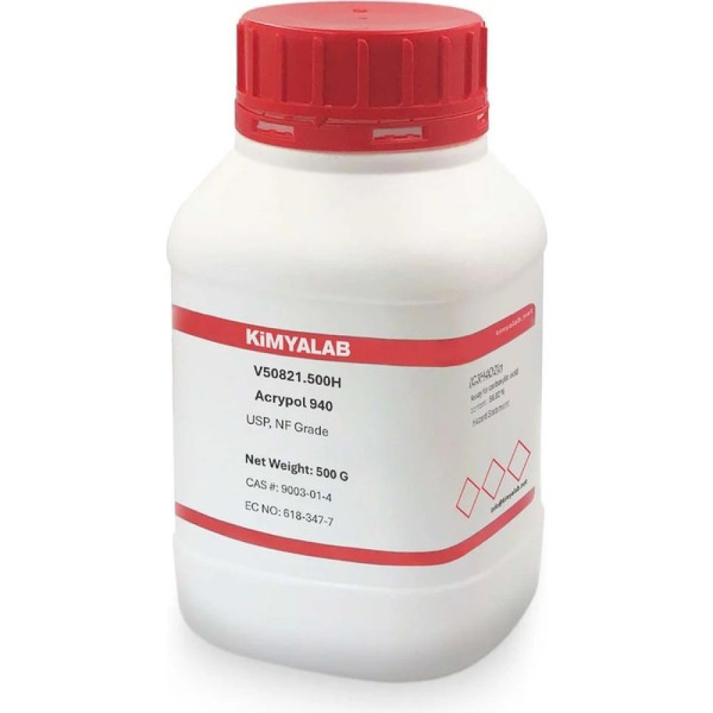 Zürih Ticaret Karbopol Karbomer 940 500 gr Farma Kalite Carbomer Acrypol 940 500 gr /HDPE Şişe Oto Boyaları Fiyatı