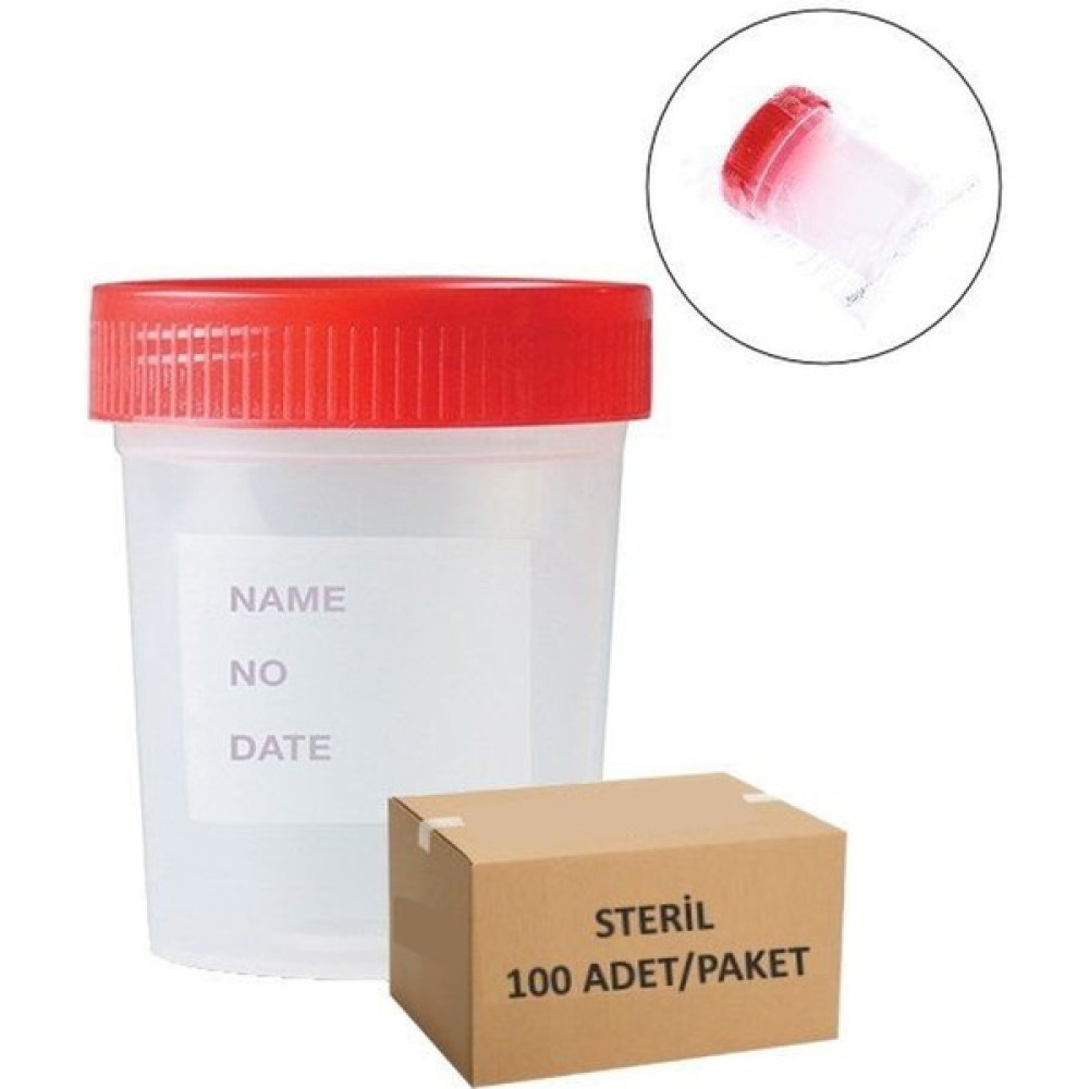 Zürih Ticaret Numune Kabı 100ML Steril 100 Adetlik Set Oto Boyaları Fiyatı