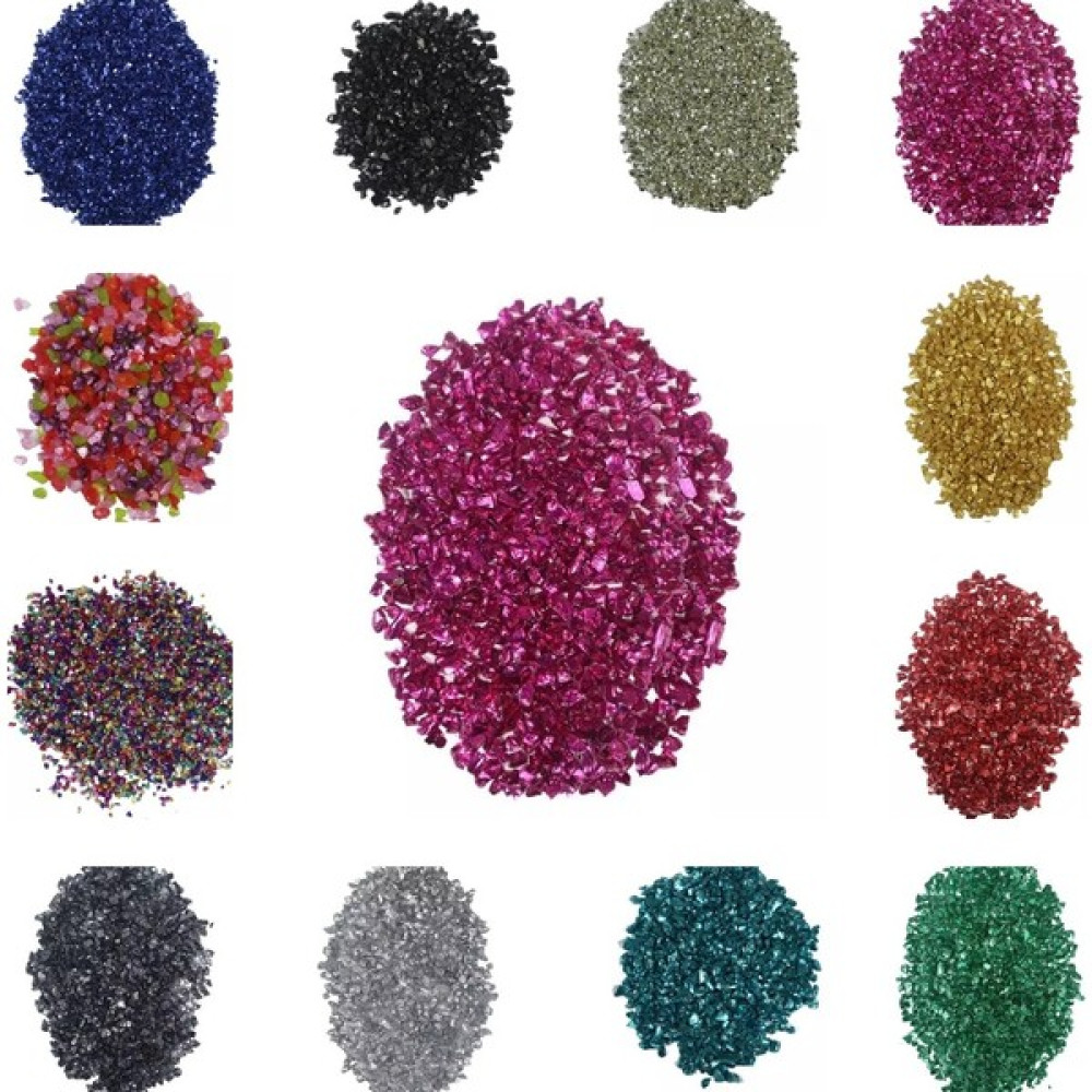 Zürih Ticaret Renkli Cam Kırığı Seti - 12 Renk Set - 1 RENK:25GR - 12 Renk Set: 300GR Oto Boyaları Fiyatı