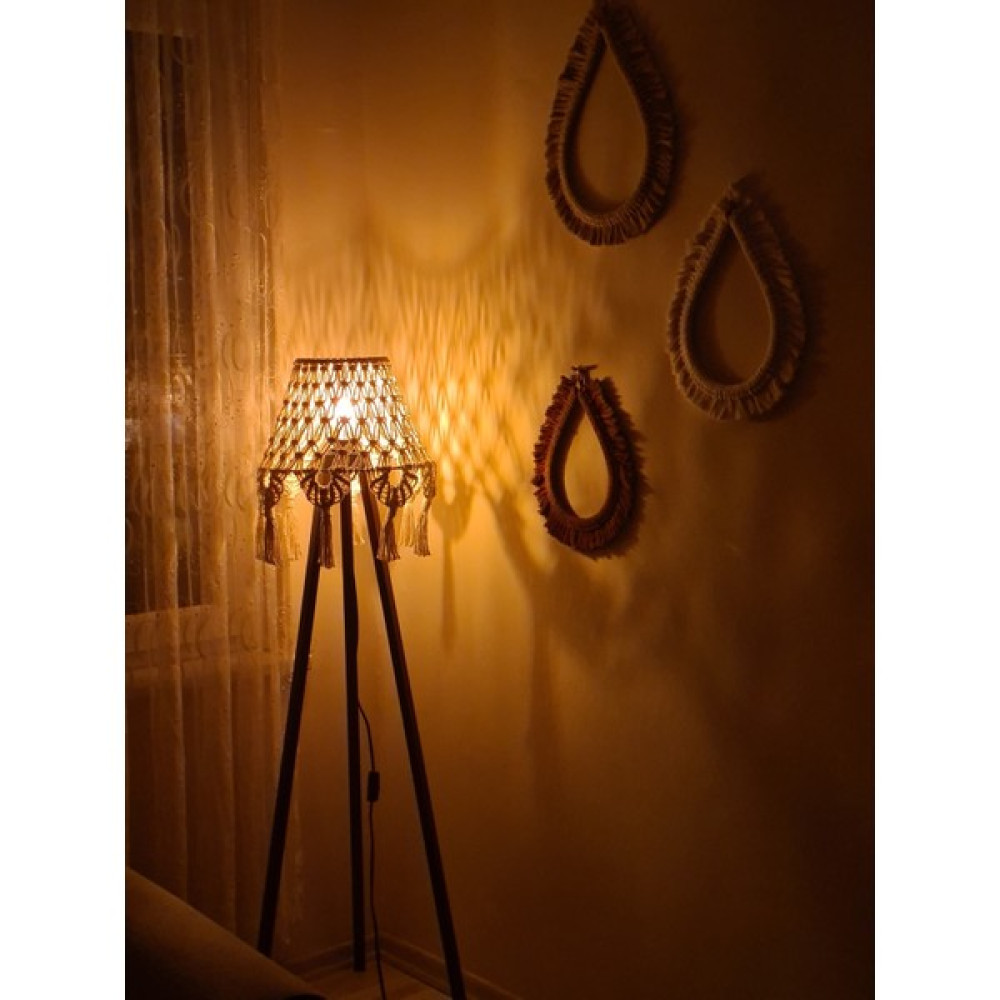 Zuviel Deco Makrome Lambader Başlığı - Krem Lambader Fiyatı