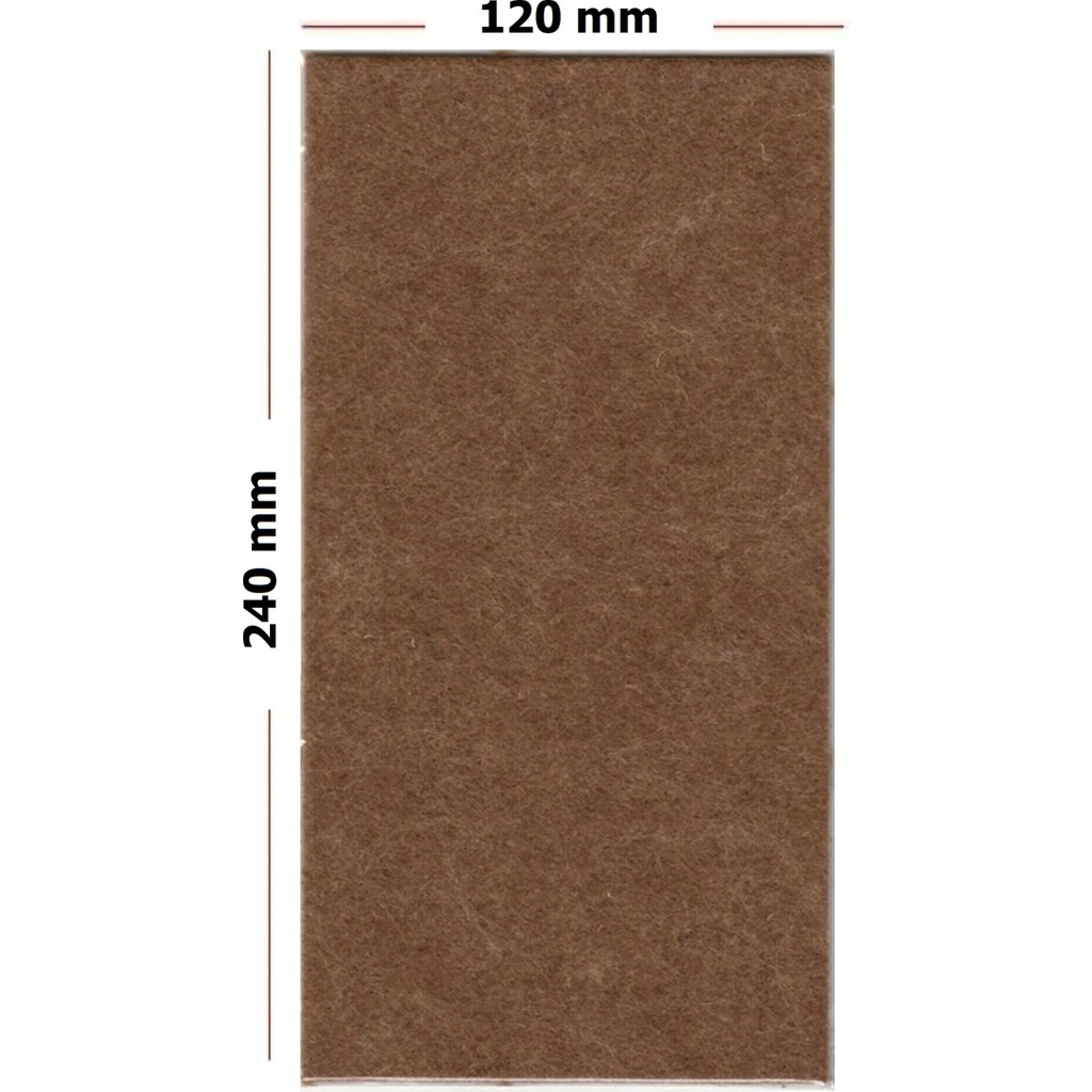 Zuzu Made Büyük Boy 120 mm x 240 mm Yapışkanlı Sandalye, Masa, Koltuk Altı Parke Koruma Keçesi Büyük Ses Engeller Koltuk Fiyatı