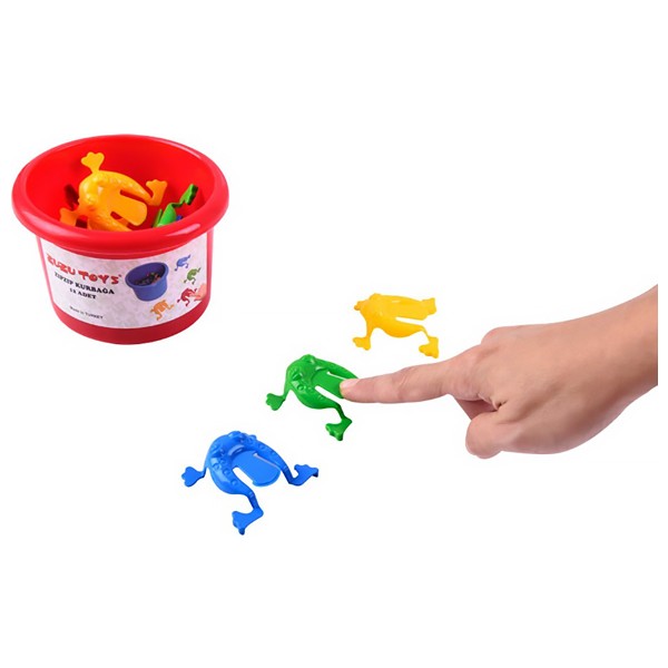 Zuzu Toys +3 Yaş Zıpzıp Kurbağa Kurbağa Zıplatma Oyunu 12 Adet Diğer Fiyatı