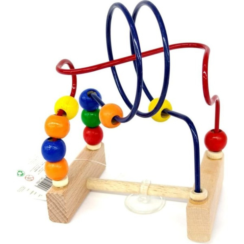 Zuzu Toys Ahşap Mini Eğitici ve Zeka Koordinasyon Boncuklu Mama Sandalyesi Oyuncağı - Renkli Eğitici Oyuncak Fiyatı