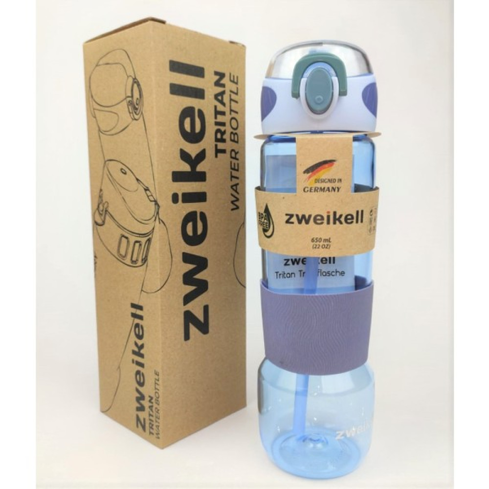 Zweikell Nozer Ocean Blue 650 ml Mavi Tritan Suluk - Açık Mavi Suluk Fiyatı