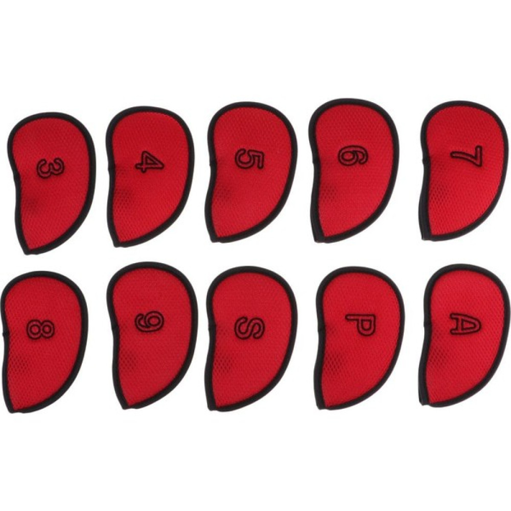 Zwinz 10 Adet Golf Demir Headcovers Numarası Etiketler Golf Kafa Koruma Golf Kulüpleri Kırmızı (Yurt Dışından) Oto Boyaları Fiyatı