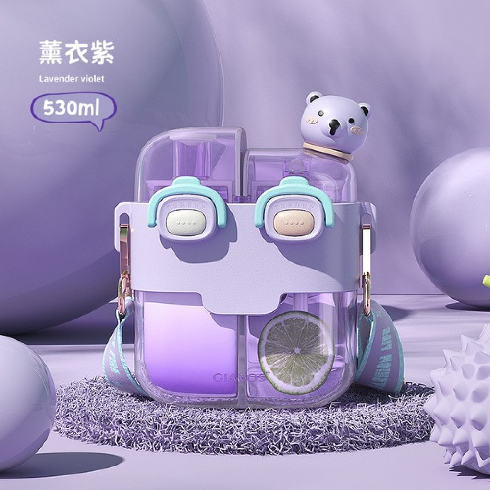 ZX Grape Bölme Bardağı, Çocuk Su Bardağı, Sippy Bardak (Yurt Dışından) - Mor - 560 ml Fincan / Bardak / Kahve Takımı Fiyatı