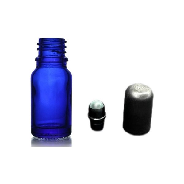 Zylan Ambalaj 20 ml Mavi Cam Şişe Roll-On Şişe, 12 Adet, Bilye Başlıklı Şişe Deodorantlar Fiyatı