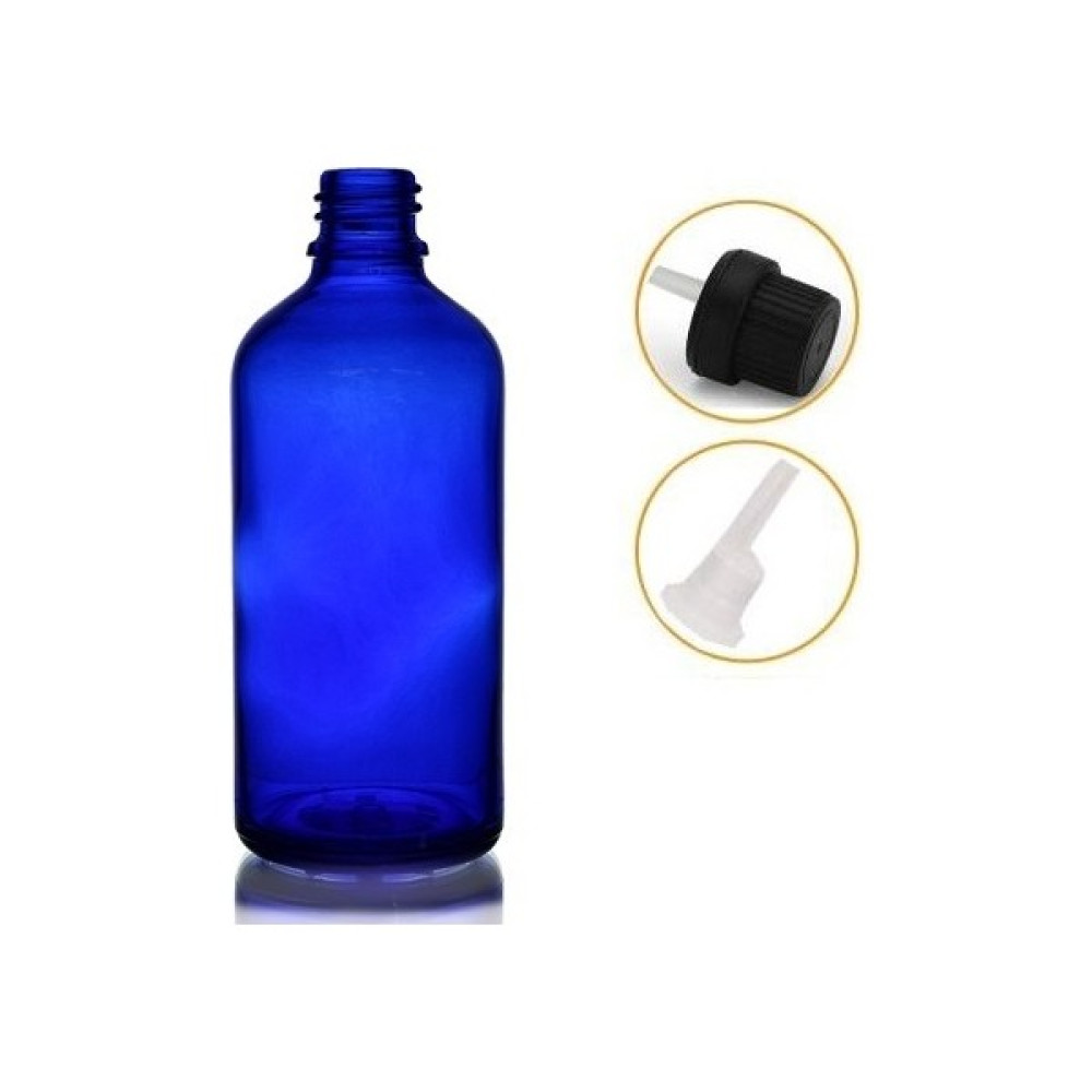 Zylan Ambalaj 50 ml Mavi Cam Içten Da mlalıklı Şişe Siyah Kapak, 24 Adet Oto Boyaları Fiyatı