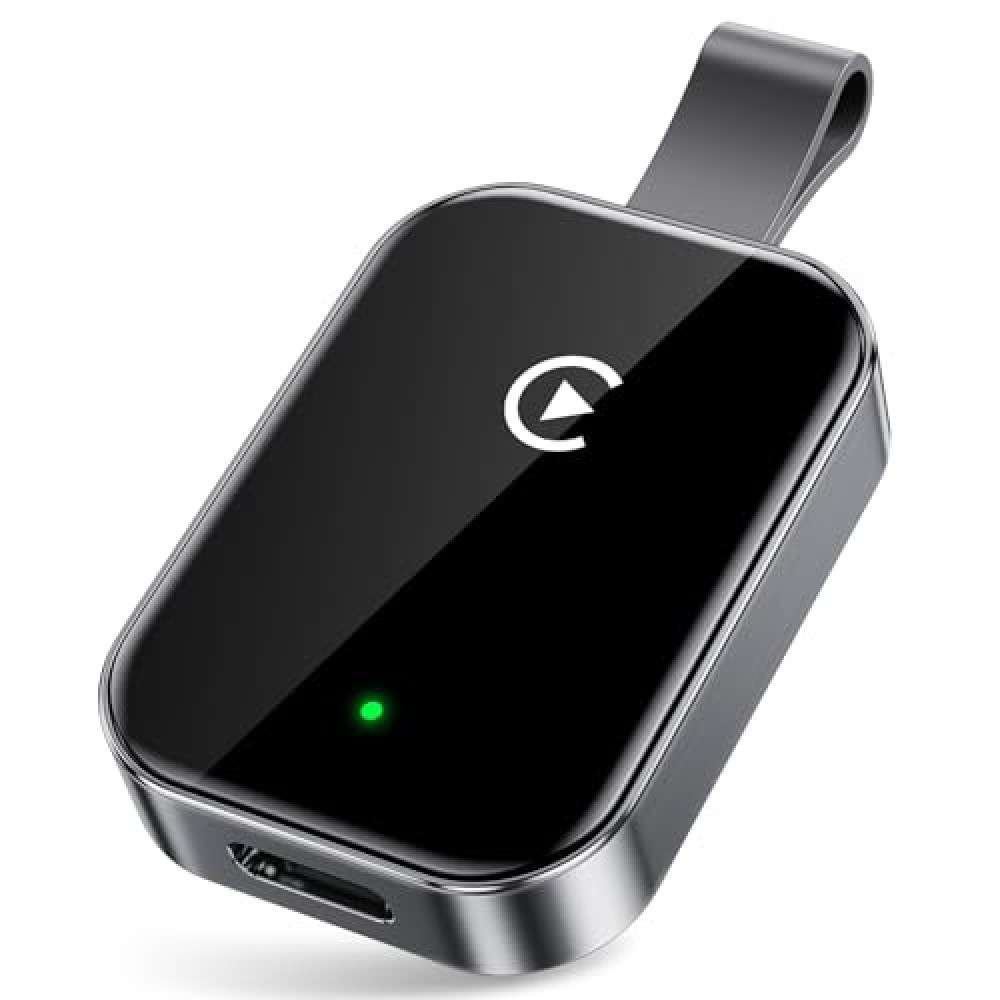 ZYW High Tech Wireless CarPlay Adapter for Apple-Super Mini Edition | Easy to Upgrade Wired Car Play to Wireless | No Delay Dongle for iPhone iOS 10+ & Cars with Built-in CarPlay(Licorice Espresso) Car Video & Navigation Devices Fiyatı