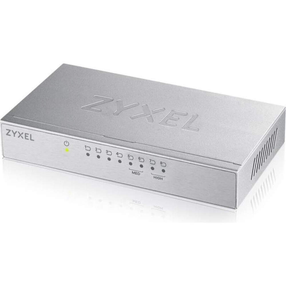 Zyxel GS-108B V3, 8 Port, Gigabit, Yönetilemez, Metal Masaüstü Switch Hub & Switch Fiyatı