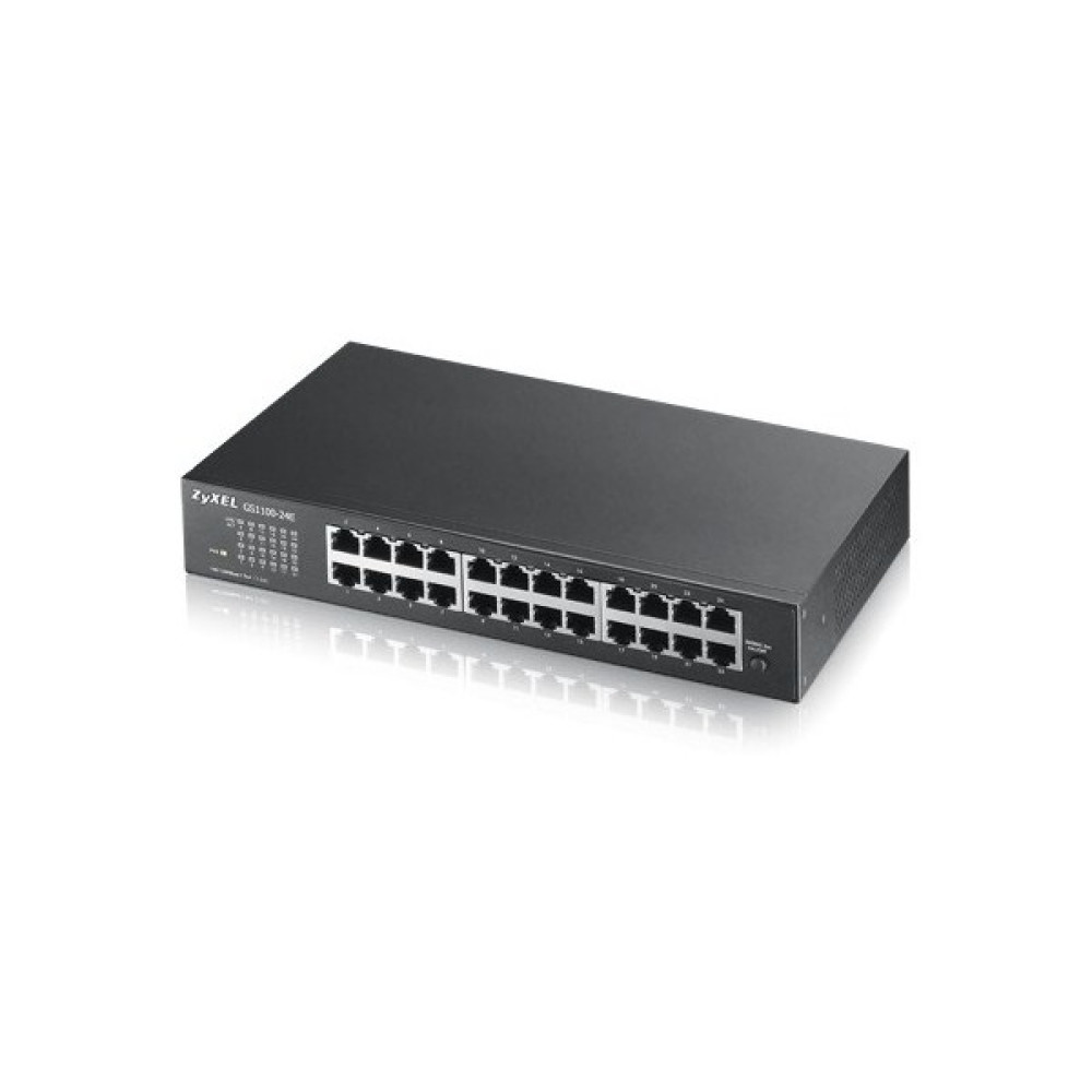 Zyxel GS1100-24E 24-Port 10/100/1000Mbps Tak-Kullan Port-Önceliklendirme Destekli Yönetilemeyen Gigabit Switch Hub & Switch Fiyatı