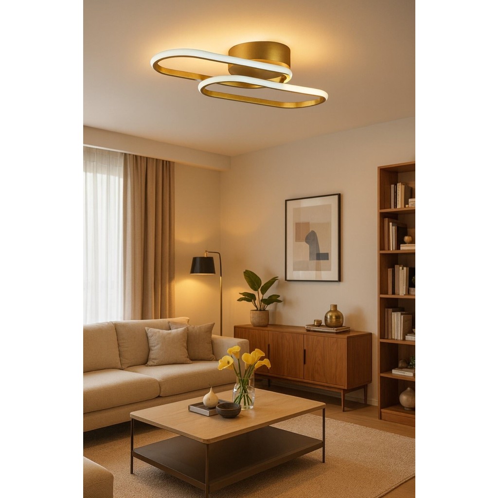 Zzez Eskitme Renk Modern Tasarım Beyaz Ledli Cafe - Mutfak - Salon 2 Li LED Avize Avize Fiyatı